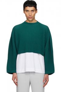 Homme Plissé Issey Miyake Зеленый цвет, складки, 1 верх