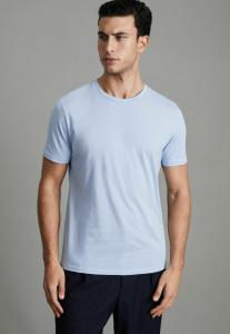 Базовая футболка REGULAR FIT BLESS CREW NECK Reiss, светло-голубой