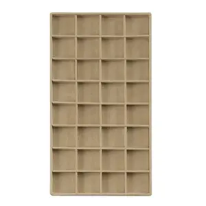Полочка для шкатулки Vault для сережек бежевого цвета Wolf, бежевый