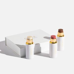 Коллекция Crystal Contour - бронзер, румяна и хайлайтер в стиках для лица Ogee, undefined (Crystal Contour Collection)