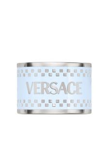 Кольцо с логотипом Versace, серебряный
