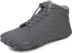 Женские зимние ботинки Snow Boots, мода Y2K, с меховой подкладкой, укороченные ботильоны, утепленные на шнуровке, водонепроницаемые, легкие зимние обувь для женщин Generic, #E04-Grey