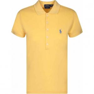 Поло с вышитой лошадкой Polo Pony Polo Ralph Lauren, желтый