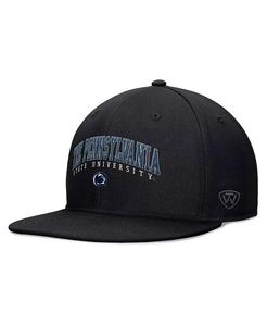 Мужская черная бейсболка Penn State Nittany Lions Bullpen Snapback Top of the World