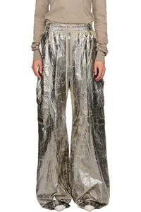 Rick Owens Drkshdw Серебряные конкордианы, двойные большие брюки-карго Белас