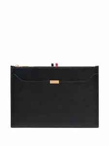 Маленький клатч на молнии THOM BROWNE, черный