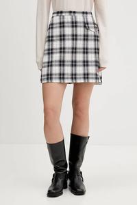 Хлопковая юбка Tommy Jeans, черный