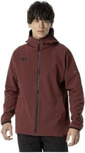Мужская тренировочная толстовка MIZUNO Tech Shield Boa, ветрозащитная, эластичная, водоотталкивающая, 32MCB553, винно-красный