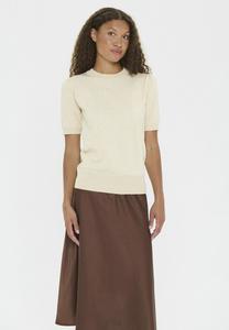 Футболка Saint Tropez MILASZ SS, Brown Rice Melange/Beige