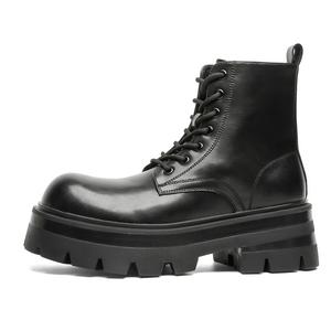 Chi Wolf Короткие ботинки Мартин унисекс черные с черной флисовой подкладкой, цвет Black Fleece-Lined