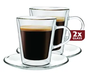 Стаканы Doppio с двойными стенками, набор из 2 шт. - Maxxo