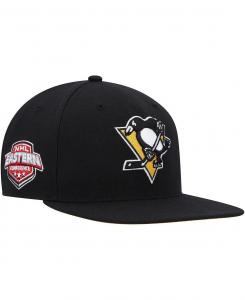 Мужская черная кепка Pittsburgh Penguins Sure Shot Captain Snapback '47 Brand
