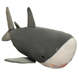 Милые теплые плюшевые куклы гигантской акулы-пилы, высота 60см/90см/110см/130см/160см/200см Xin Pei Xuan, серый