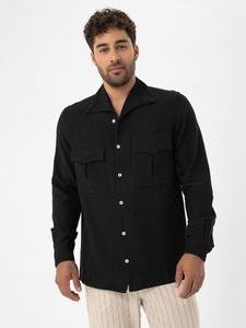 Рубашка обычного кроя на пуговицах Dandalo, черный