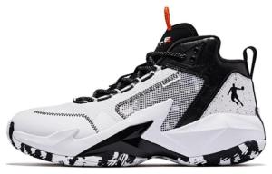 Баскетбольные кроссовки мужские высокие черные/белые Qiaodan