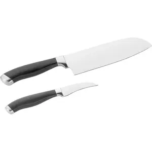 Набор ножей PINTINOX «Coltelli Professional», (набор, 2 шт.), (нож кухонный, нож для овощей), нержавеющая сталь 13/0, цвет edelstahlfarben/schwarz