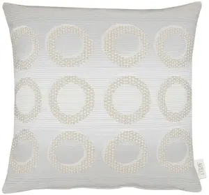 АПЕЛЬТ декоративная подушка "1710", чехол без наполнения, 1 шт APELT 46х46 см, цвет natur/beige + Kreise