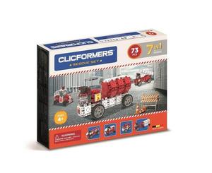 Кликоформеры, строительные блоки Пожарная служба 7в1 Clics Toys