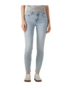 Светло-Голубые узкие джинсы на лето Drykorn, синий