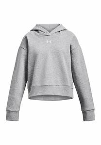 Толстовка Rival Crop Under Armour, цвет mod gray light heather