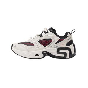 Амортизирующие износостойкие низкие массивные кроссовки Women's ANTA, белый/черный/Elegant красный