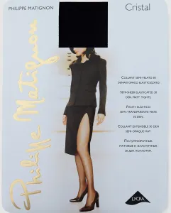 Женские полупрозрачные трусики Philippe Matignon плотностью 30 ден, черный