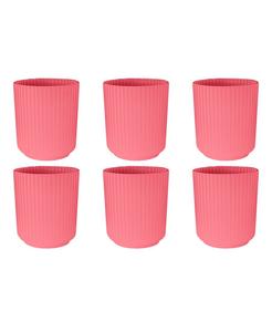 Набор из 6 бокалов Mesa Goblet Glasses Abode Homewares, розовый