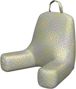 Наволочка для подушки для чтения Ambesonne пастельных тонов, ритмичная мандала в стиле «свободный дух», переплетенные круги в мягких тонах, богемный узор, мягкая ткань, без наполнителя, размер S, многоцветная., Multicolor