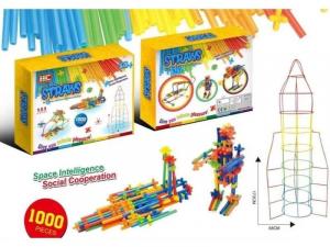 Строительные соломинки, обучающие блоки, палочки 1000 элементов DK