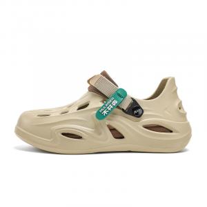 Летняя стильная и модная верхняя одежда с мягкой отдачей, упругими и эластичными пляжными сандалиями и мужскими сабо Mulinsen, Khaki Brown