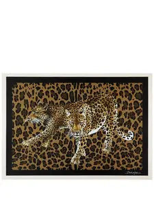 Комплект из 36 сервировочных салфеток leopard, 53х38 см, Dolce & Gabbana, коричневый