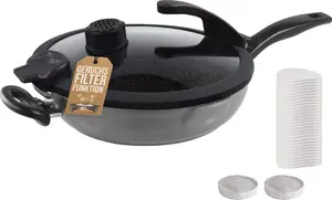 Сковорода для запекания 28 см | с крышкой STONELINE SMELL WELL FUTURE