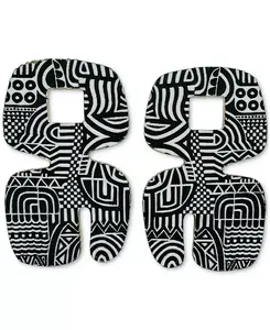 Геометрические серьги Asha Swanky Designs, black