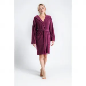 Мой домашний женский халат Sina, идеально для сауны и СПА, гостиничный халат, утренний халат 1 шт., однотонный халат, короткий, с высоким содержанием хлопка, размеры XS-4XL My Home, Berry