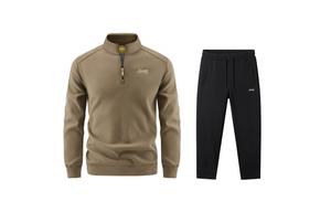 Свитшот-сет City Casual Collection Unisex Jeep, коричневый+черный fleece-lined casual pants