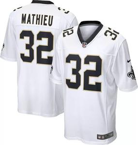 Мужское белое игровое джерси Nike New Orleans Saints Tyrann Mathieu #32