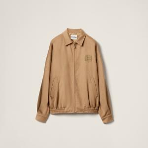 Блузон из верблюжьей шерсти MIU MIU, кемеловый коричневый