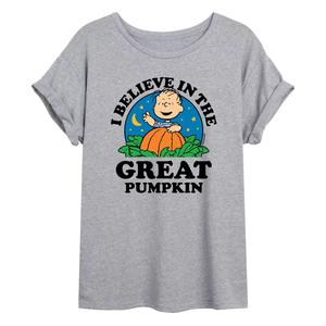Детская футболка большого размера с рисунком Peanuts Great Pumpkin Licensed Character
