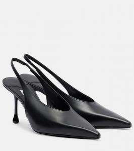 Туфли-лодочки Isa 80 на ремешке из кожи Jimmy Choo, Black