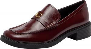 Женские лоферы Coach Penny из лакированной кожи, Merlot