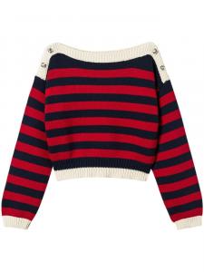 TWINSET джемпер в полоску, красный
