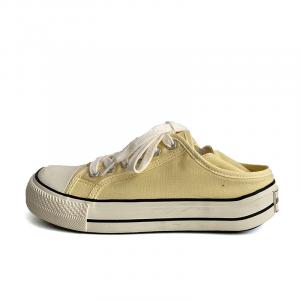 Lanza Женские тапочки с закрытым носком на резиновой подошве кремово-желтые, цвет Cream Yellow