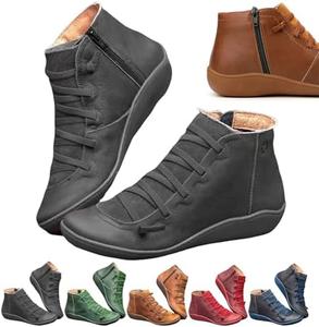 Новые женские винтажные ботильоны, обувь Keilini, ботинки с поддержкой свода стопы для женщин Cohbskj, Grey