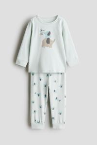 Пижама из хлопка с принтом H&M, мультиколор