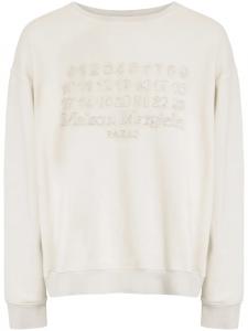 Maison Margiela толстовка с круглым вырезом, белый