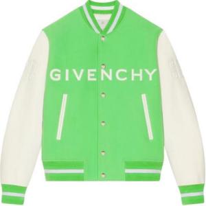 Givenchy Кожаная куртка варсити, Multicolor