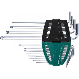 SATA, 12 предметов, специальные дюймовые шестигранные ключи с длинной шаровой головкой, 09102, корпоративная настройка