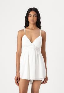Комбинезон BARE CHANNELED DROP WAIST ROMPER Hollister Co., белый