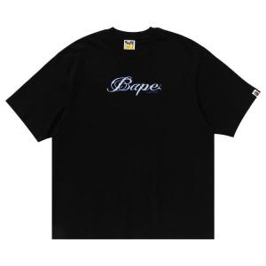 Футболка BAPE Logo Relaxed Fit Tee, Black