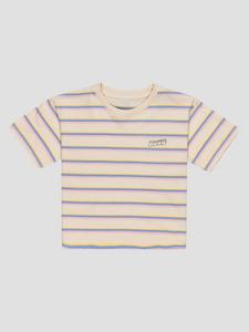 Футболка Roxy Never Saw Strip Kids T-Shirt, parchement tri stripe rg